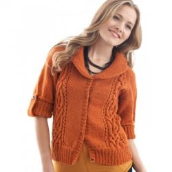 Cables and Collar Cardigan