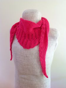 Hot Pink Skinny Shawl