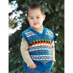 Child's V-Neck Fair Isle Vest