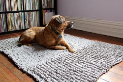 Bulky Knit Rug