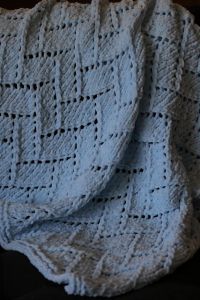 Bricklayer's Lace Baby Blanket