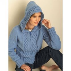 Cozy Cable Hooded Cardigan