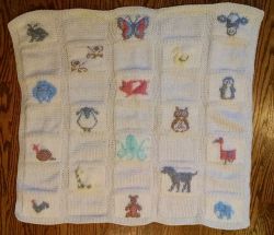 Animal Parade Baby Blanket