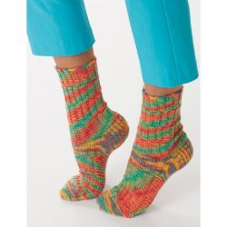 Staggered Rib Socks