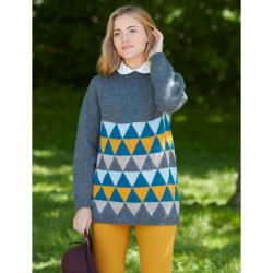 Diamonds in the Round Pullover