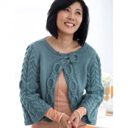 Diagonal Cables Cardigan