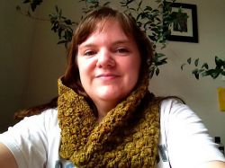 Oyster stitch cowl